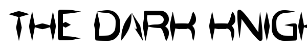 The Dark Knight font