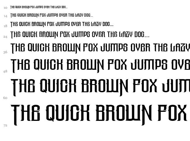 The Lost Canyon font waterfall