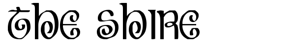 The Shire font preview