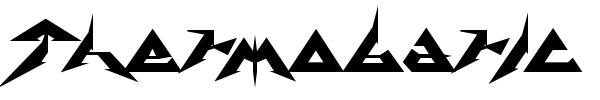 Thermobaric font