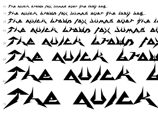 Thermobaric font waterfall
