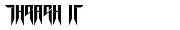Thrash it font