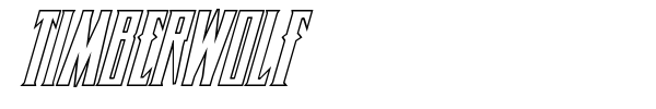 Timberwolf font