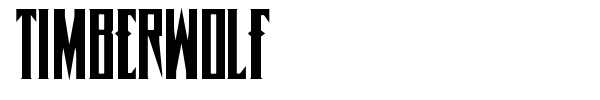 Timberwolf font preview