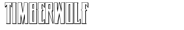 Timberwolf font preview