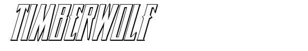 Timberwolf font preview