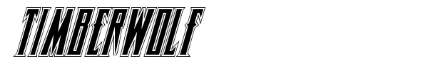 Timberwolf font preview