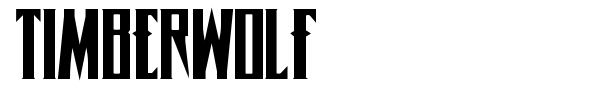Timberwolf font preview