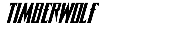 Timberwolf font preview