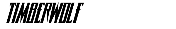 Timberwolf font preview