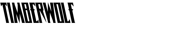 Timberwolf font preview