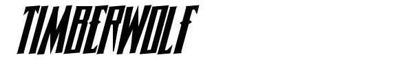 Timberwolf font preview