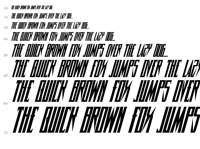 Timberwolf font waterfall