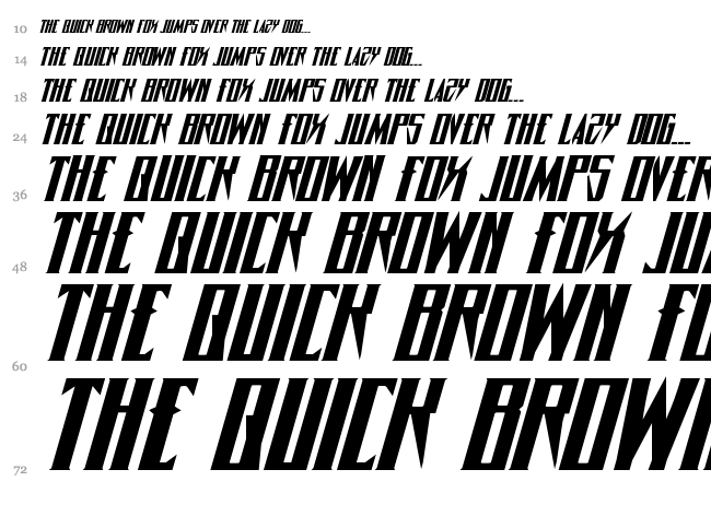 Timberwolf font waterfall
