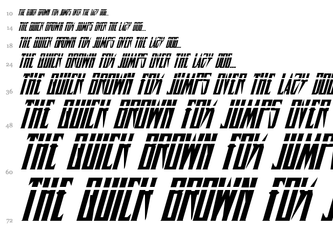 Timberwolf font waterfall