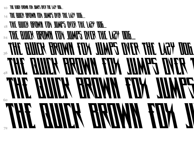 Timberwolf font waterfall