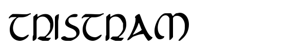 Tristram font preview