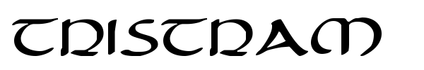 Tristram font preview