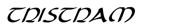 Tristram font preview