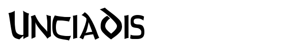 UnciaDis font