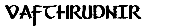Vafthrudnir font