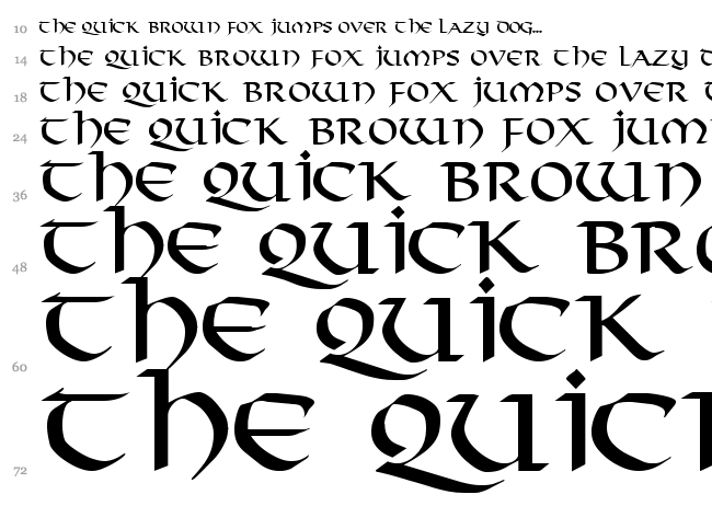 Viking font waterfall