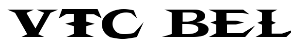 VTC Belias Blade font preview