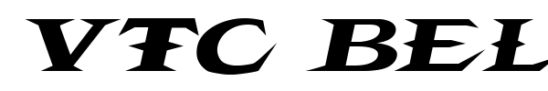 VTC Belias Blade font preview