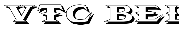 VTC Belias Blade font preview
