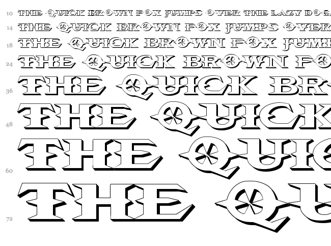 VTC Belias Blade font waterfall