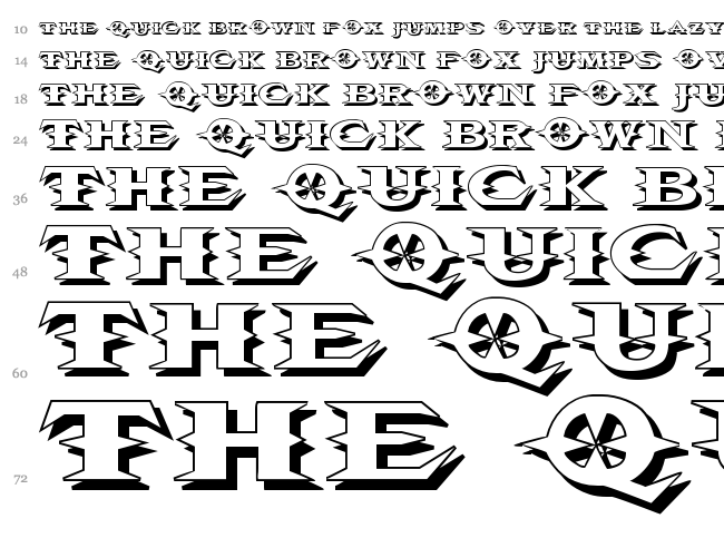 VTC Belias Blade font waterfall