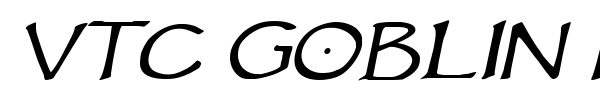 VTC Goblin Hand font preview