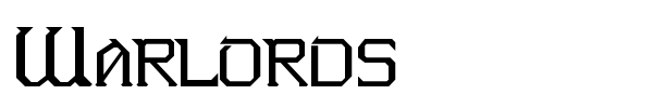 Warlords font