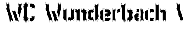 WC Wunderbach Wimpern Bta font