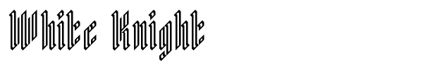 White Knight font