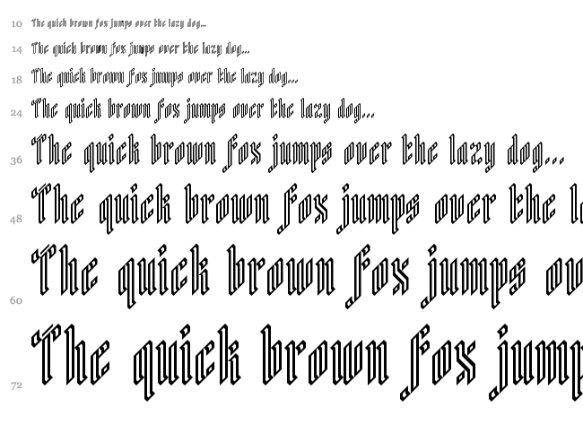 White Knight font waterfall