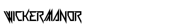 Wickermanor font