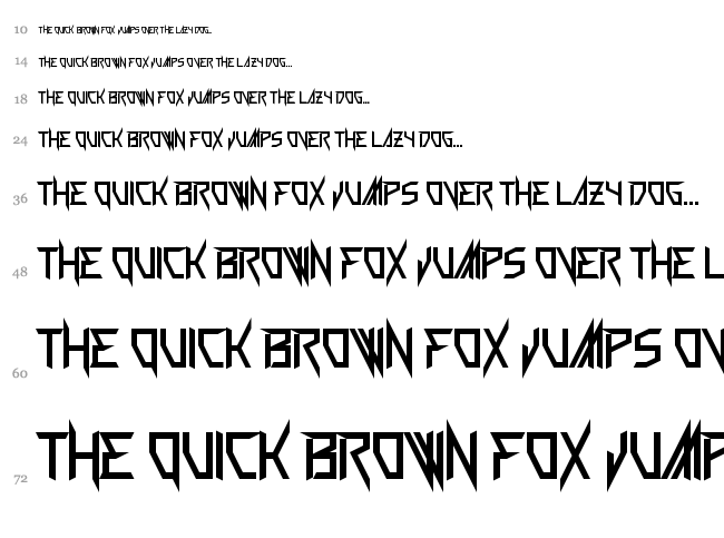 Wickermanor font waterfall