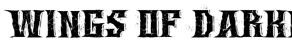 Wings of Darkness font
