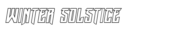 Winter Solstice font