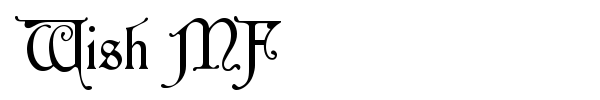 Wish MF font