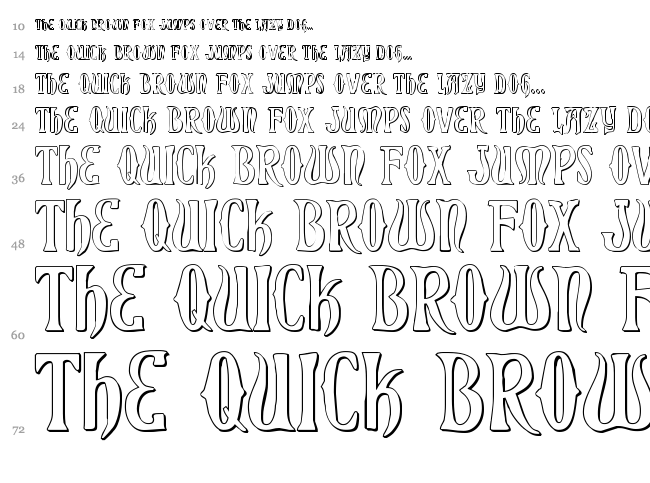Xiphos font waterfall