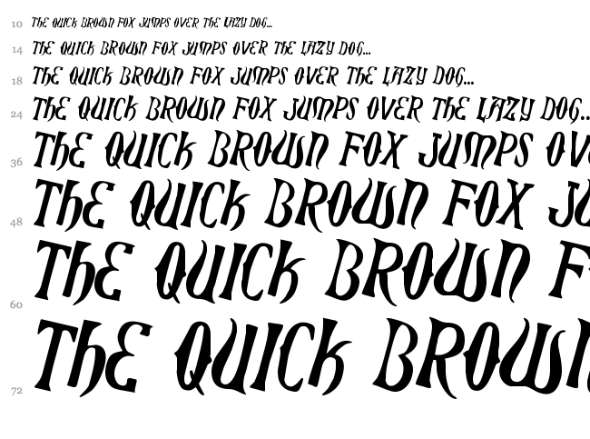 Xiphos font waterfall