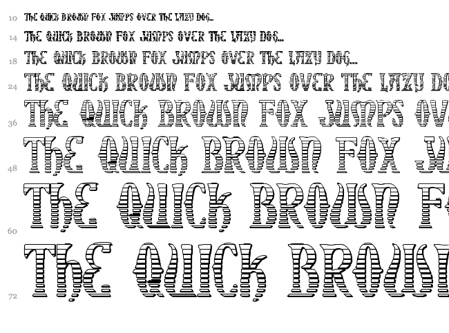 Xiphos font waterfall