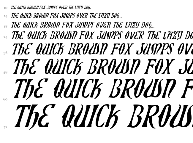 Xiphos font waterfall