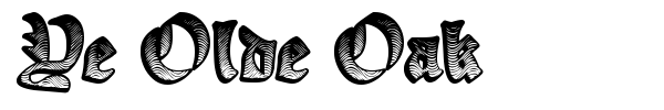 Ye Olde Oak font
