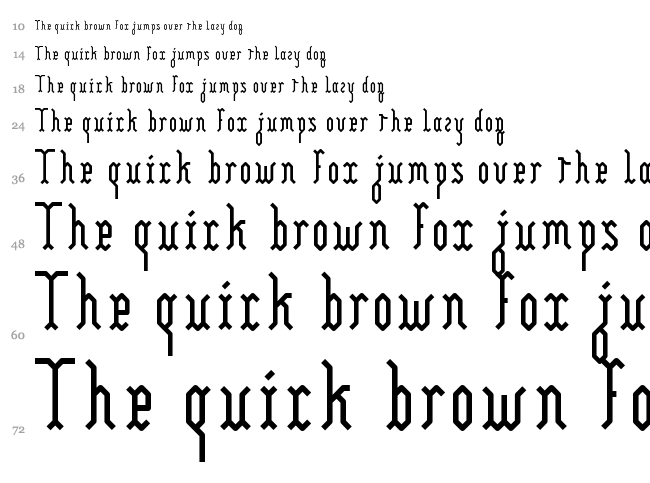 Yllia font waterfall