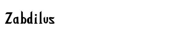 Zabdilus font
