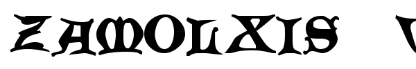Zamolxis  V font