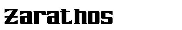 Zarathos font
